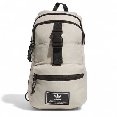 Bolsa tiracolo Adidas Utility 3.0 bege maravilha preta ajustável NOVA - Imagem 1 de 4
