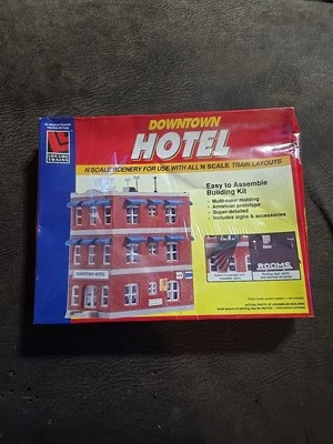Life-like Trains - N Scale Building Kit - Downtown Hotel - Image 1 of 4