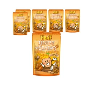 6 X HBAF Queso Cheddar Almendra y Pretzel 170g de Corea - Imagen 1 de 2