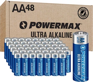 Pilas AA dobles de 48 unidades, batería alcalina de ultra larga duración para el hogar y O - Imagen 1 de 17