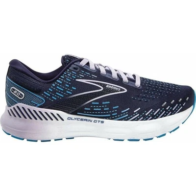Brooks Glycerin GTS 20 Womens Running Shoes Blue Support Cushioned Run Trainers - Image 1 of 4