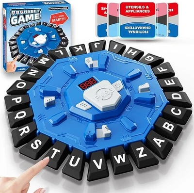 SZJJX Word Game Family Board Games for Kids & Adults with 2 Modes,220 Topic Categories