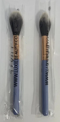 NUEVO (2X) Cepillo de Maquillaje Cónico de Precisión Blue Luxie 640 Pro - Lote de 2 piezas Foto 1 de 4