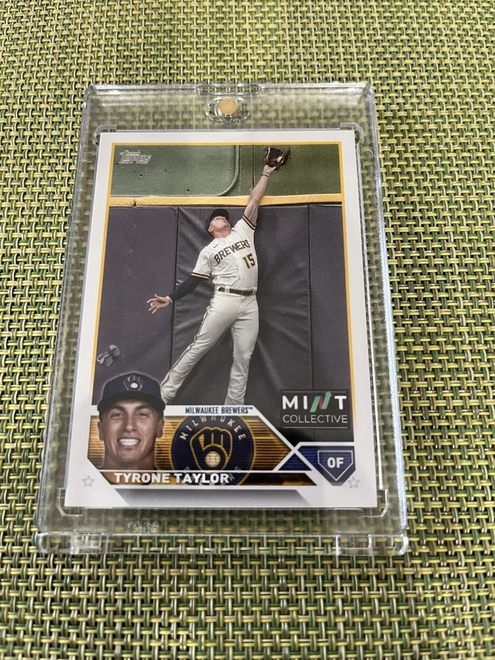 2023 Topps Tyrone Taylor #61 Mint Collective PROMO EBAY SPONSORED RARE - Image 1 of 2