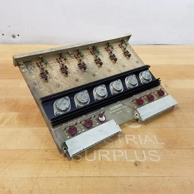 Siemens G3400-B154-E01 B, Circuit Board w/ 6 BUY77 Power Transistors - USED - Image 1 of 4