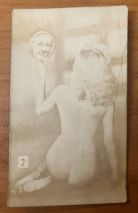 1930s Miracle Fotos Pic-Tease "The Fingers Game" Hollywood Cutie Nude #2 - RARE! - Picture 1 of 2