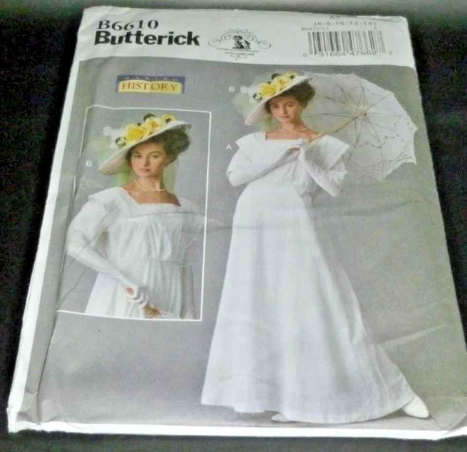 Victorian Titanic Edwardian Gibson Girl Bridal Costume Sewing Pattern 6-14 LARP - Image 1 of 3