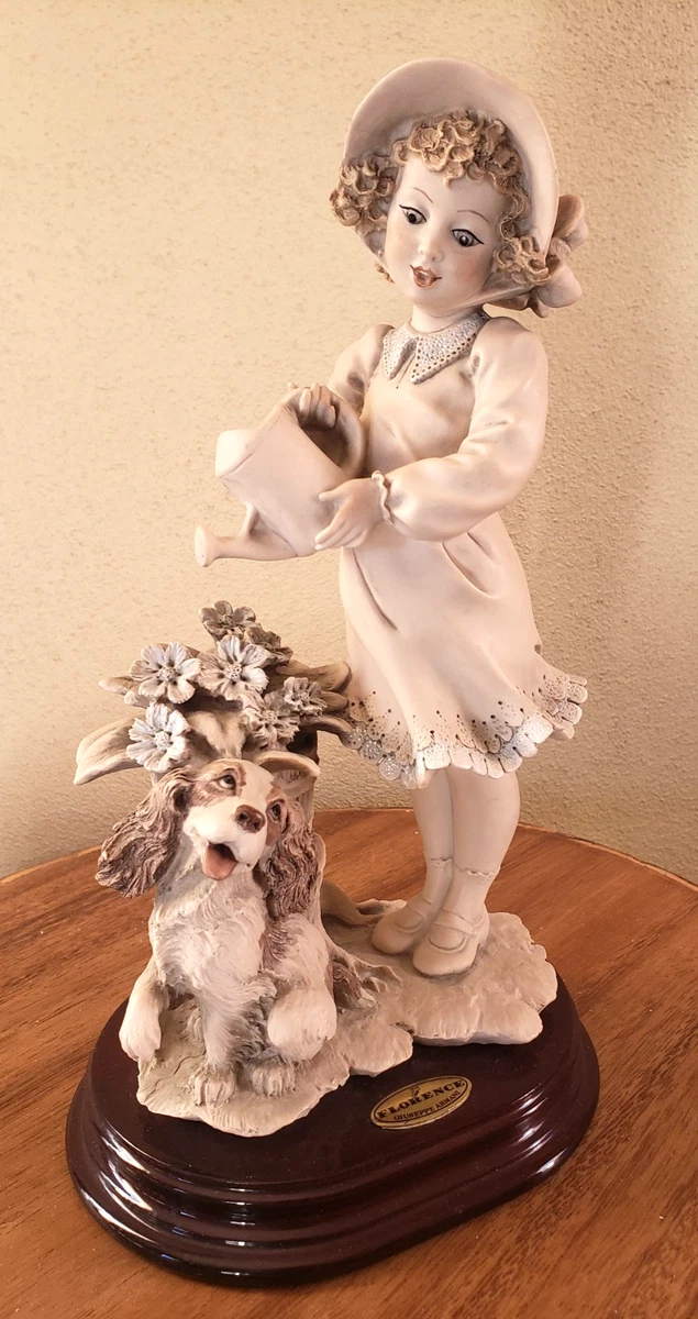 置物 g. Armani Giuseppe Armani DOG CHILDREN 置物 g. Armani Giuseppe Armani DOG CHILDREN Boy With Dog Armani - Etsy