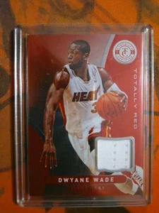DWYANE WADE 2012-13 Panini TOTALLY CERTIFIED TOTALLY RED Game Worn Jersey #120 - Picture 1 of 2