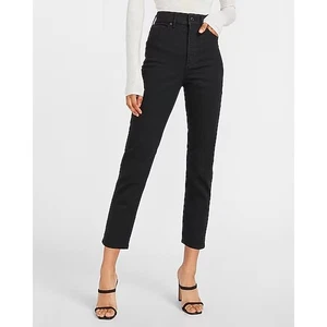Express Super High Waisted Black Mom Jeans 4 - Picture 1 of 7