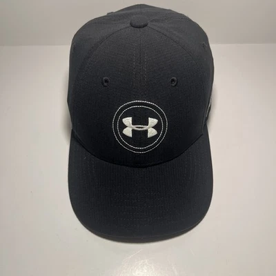 Under Armour Black Stretch Fit Hat Cap Youth SM/MD Golf - Image 1 of 4
