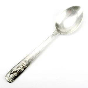 Wilkens Kinderlöffel 800er Silber BREMER STADTMUSIKANTEN Kaffeelöffel 12,6cm - Picture 1 of 4