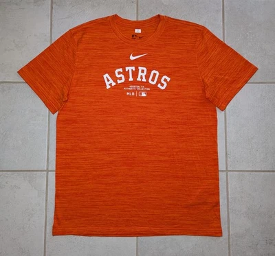 Nike Men's Large Houston Astros Alex Bregman #2 Team Issue Shirt Orange - Image 1 of 4