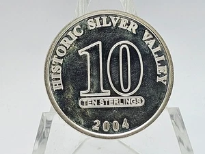 2004 1oz .999 Fine Silver "Coeur D'Alene Mining District/Silver Valley" Round - Picture 1 of 2