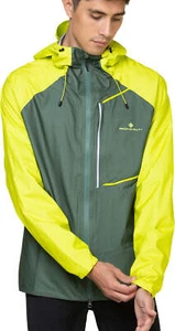 Ronhill Tech Fortify Mens Running Jacket Green Waterproof Hooded Run Breathable - Picture 1 of 10