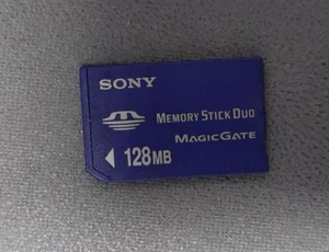 Sony 128MB Memory Stick Duo Magicgate MS Card for Sony Old Camera PSP Recorder - Picture 1 of 2