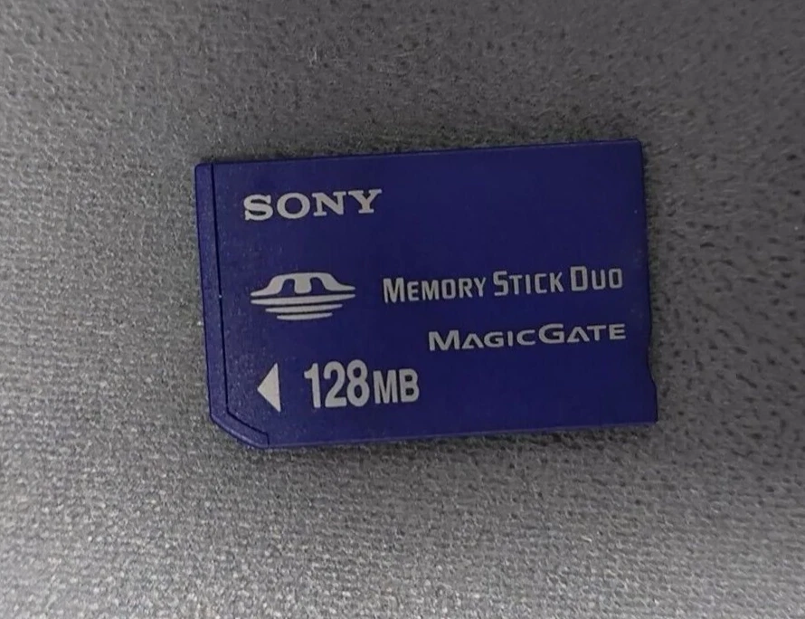 Sony 128MB Memory Stick Duo Magicgate MS Card for Sony Old Camera PSP Recorder - Image 1 of 2