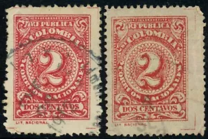 #316 Kolumbien 2c Porto Lateinamerika Briefmarken 1904 gebraucht - Bild 1 von 1