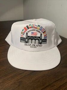 Vintage Ellis Island Destination America Mütze 1892-1992 - Bild 1 von 9