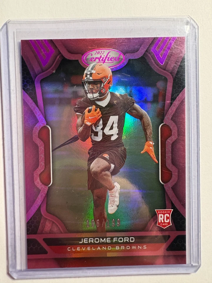 K322,506 - 2022 Certified Mirror Pink #177 Jerome Ford #/199 - Image 1 of 1