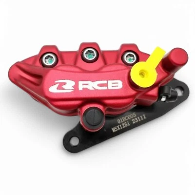 RCB 2-Piston Front Brake Caliper for Honda Grom 125 CNC RED - Image 1 of 2