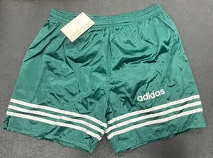 New vintage "Argentina" Adidas nylon satin soccer shorts mens small green NWT - Picture 1 of 2