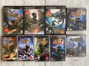 SONY PS2 & 3 & PSP Monster Hunter Frontier G series 9games set from Japan - Picture 1 of 20