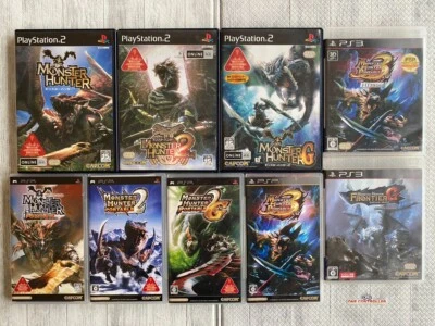 SONY PS2 & 3 & PSP Monster Hunter Frontier G series 9games set from Japan - Image 1 of 4