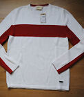 Men's Dkny Pure Donna Karan Ny Jumper White / Red Color Size Xl - Bnwt Rrp £ 95