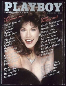 PLAYBOY US December 1985 BARBI BENTON Carol Ficatier HUEY LEWIS @ VG/EX - Bild 1 von 7