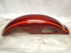 New NOS 1981 Suzuki GS650E front fender with light storage damage 81 GS650EX red - Picture 1 of 10