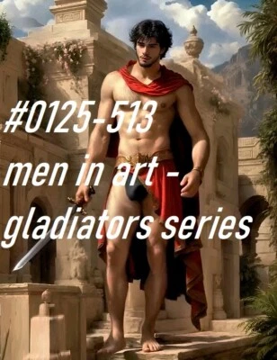 MALE PORTRAIT #0125-513 - men in art - gladiators series - free shipping in  usa - Image 1 of 2