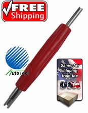 Dual Schrader Valve Core Remover Installer Changer Solid Hvac Service Tool Tir