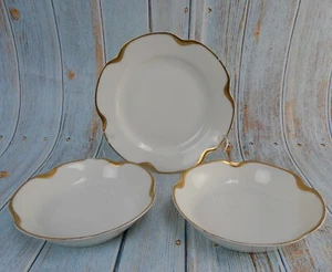 Haviland Limoges France Schleiger 19 Silver Anniversary Bowls.B/B Plate CHIPPED - Picture 1 of 8