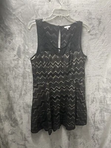 Candies Damen schwarz Spitze ärmelloses Kleid Größe Extra Large - Bild 1 von 7