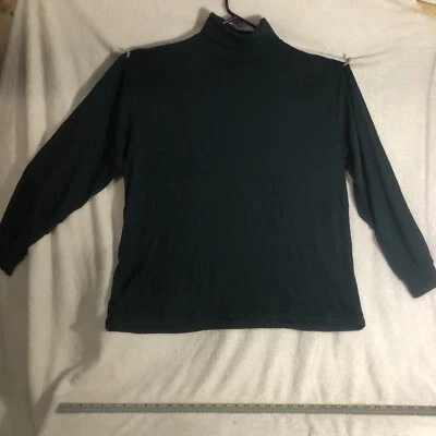 Camisa Bert Pulitzer Vintage Deadstock Masculina 2XL Gola Alta Manga Longa Verde NOS - Imagem 1 de 4