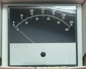 TRIPLETT 420G 164-34 ANALOG PANEL METER SCALE: 0-30/100/300 INPUT: 0-1DCV - Picture 1 of 4