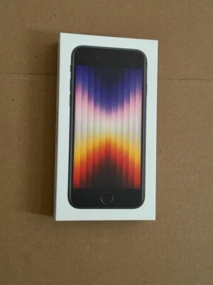 Iphone SE 3rd Generation 64gb Factory Unlocked Midnight SEALED 1 YEAR WARRANTY - Image 1 of 2