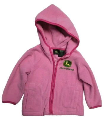 Chaqueta polar John Deere niñas 18 meses rosa Foto 1 de 3