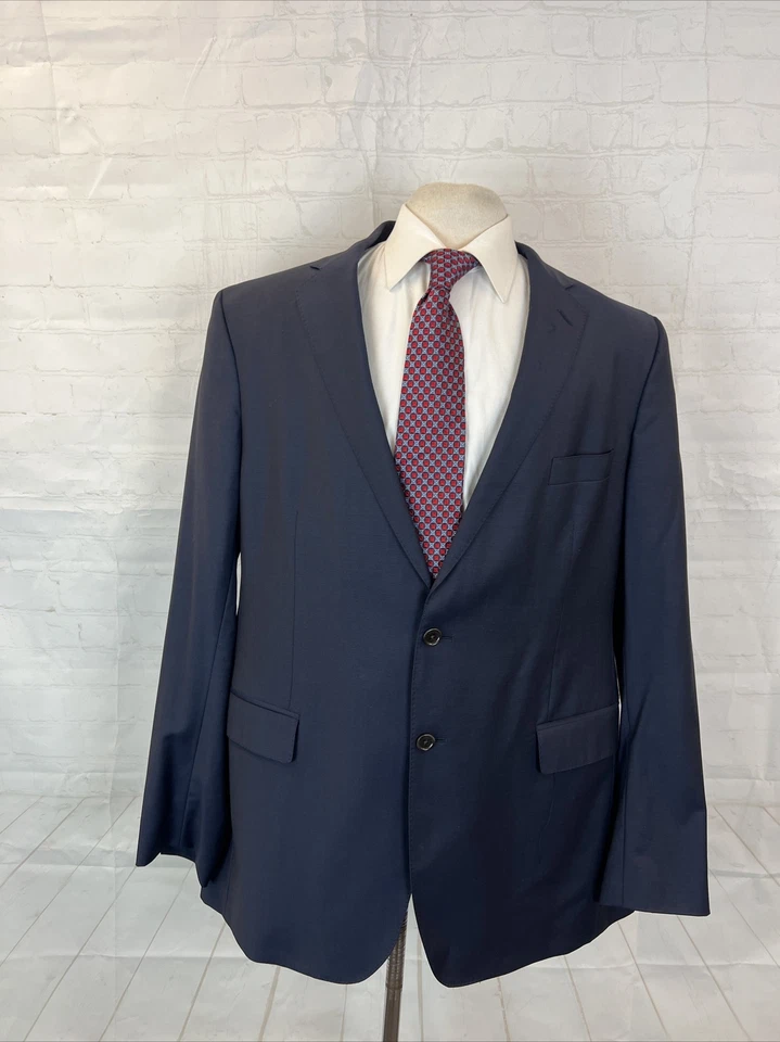 Blazer de lana lisa azul marino Etro para hombre 46L $2,195 Foto 1 de 4