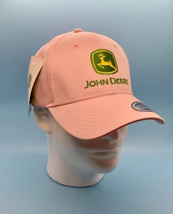 John Deere Pink Baseball Hat Cap Deer Logo One Size NWT Nothing Runs Like Deere - Picture 1 of 6