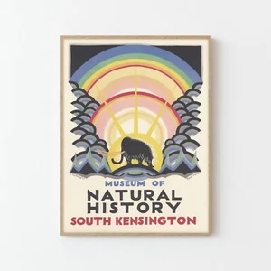 Museum of Natural History Vintage Advertising Poster Art Print | Home Decor - Picture 1 of 5
