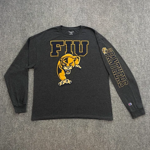 Champion Florida International University Panthers Long Sleeve Shirt Mens XL FIU Cover