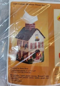 Caja de pañuelos con forma de casa Creative Circle 1220 plástico lona 1983 kit de casa - Imagen 1 de 5