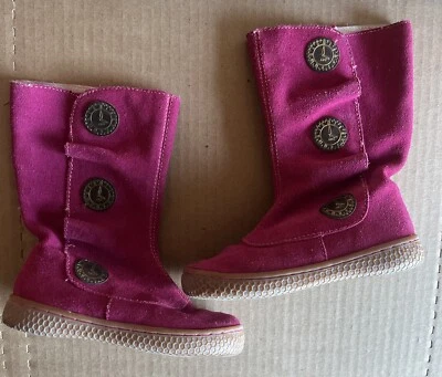 Livie & Luca Marchita Tiempo Hot Pink Shoes Boots Size 7 Suede Leather - Image 1 of 4