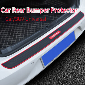 Car Rear Bumper Protector Strip Rubber Anti-Scratch Trunk Exterior Guard