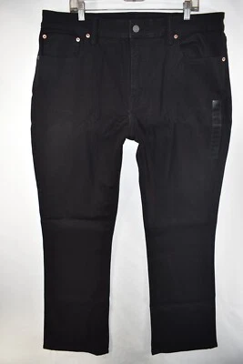 Nuevo American Eagle Slim Bootcut Airflex + Pantalones de mezclilla negros elásticos para hombre talla 38x32 Foto 1 de 4
