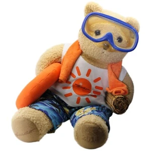 Teddybär Urlauber Strand Teddy Bär Werbefigur Judo Wasseraufbereitung 2014 RAR - Picture 1 of 13