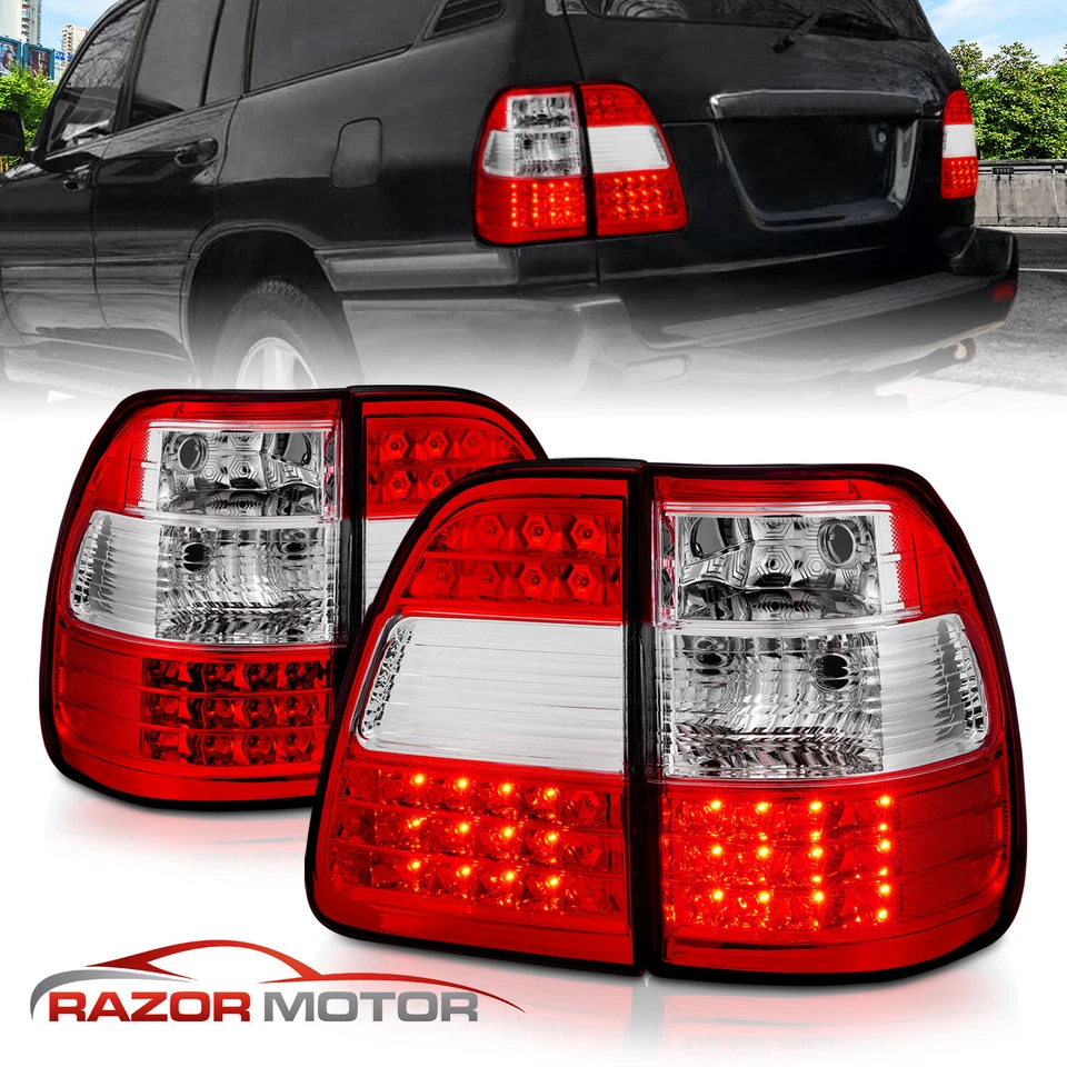Par de luces traseras LED de freno trasero para Toyota Land Cruiser 1998-2007 Foto 1 de 4