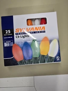 25pc - C9 Ceramic Multicolor Lights - Sylvania - Indoor/Outdoor - C-9 - Picture 1 of 4